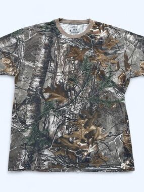 Hanes Realtree Camo All Over Print T Shirt Large Hunting Outdoors